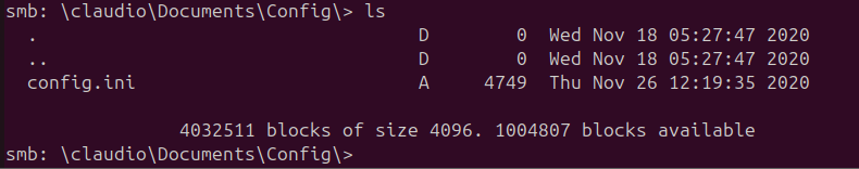 config.ini credential view