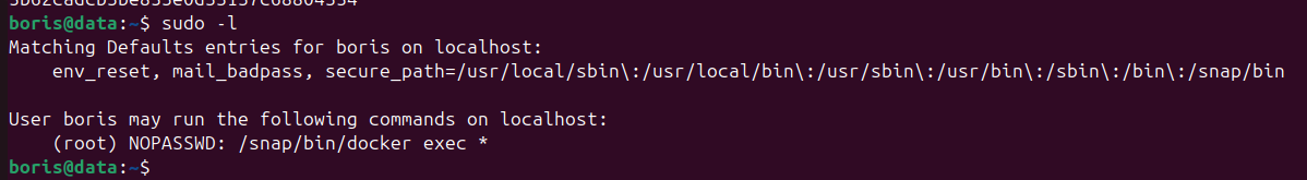 Docker containers running on the host