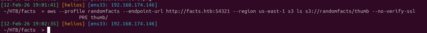 The thumbnail directory appears to be wiped/regenerated after upload