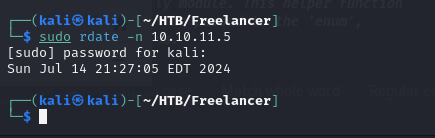 Clock synced to the DC for Kerberos