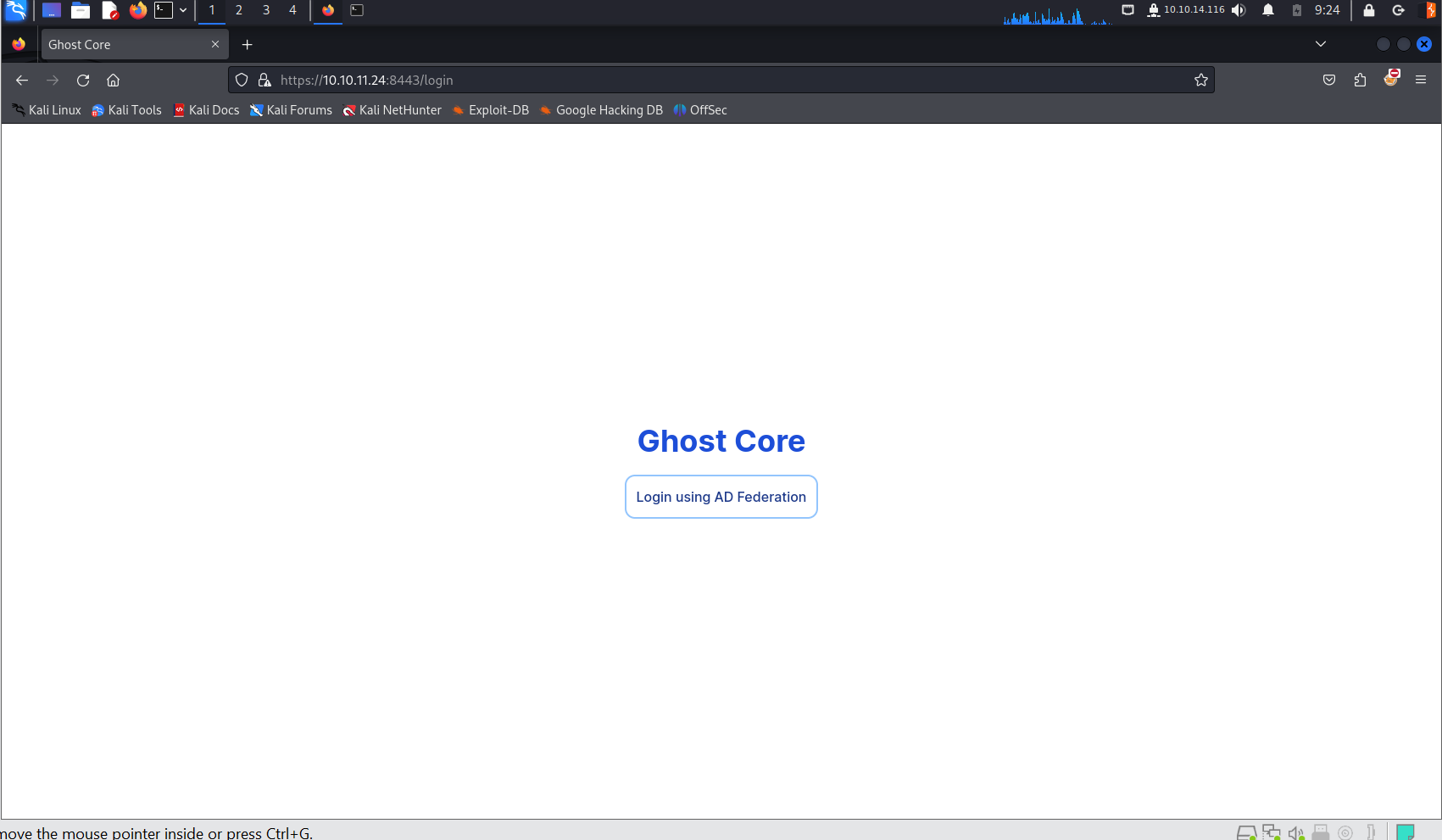 Port 8443 web application