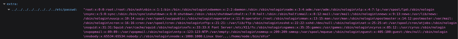 Ghost CMS file read targeting the environment variable file