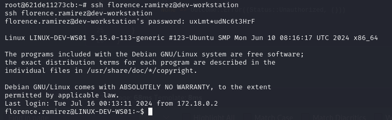 LDAP enumeration inside the container