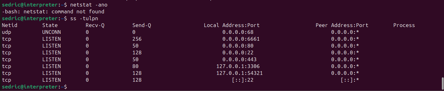 No sudo available; likely a container environment