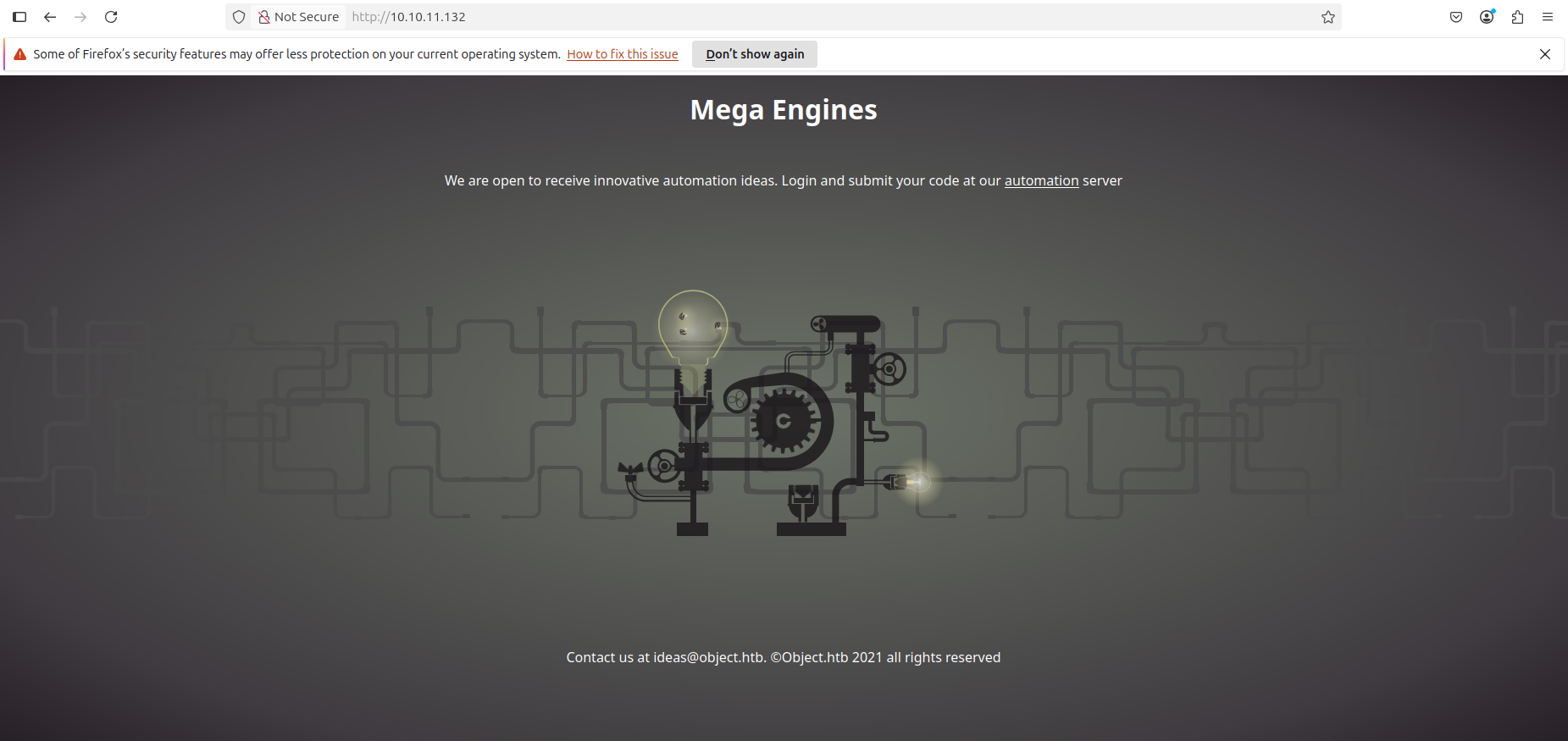 Port 80 IIS default page