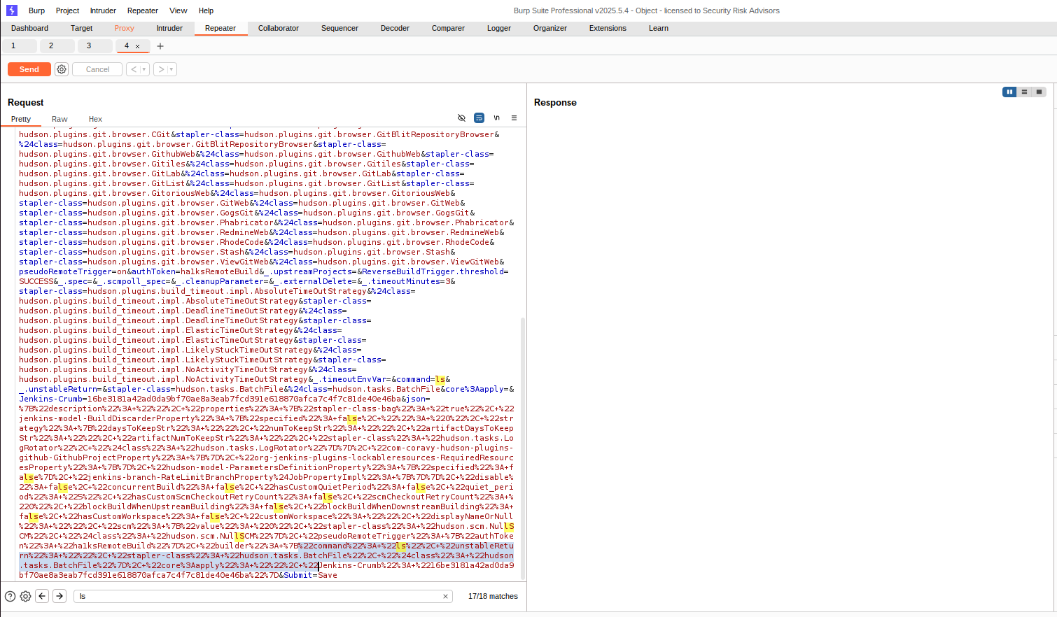 Jenkins API-based job configuration update request