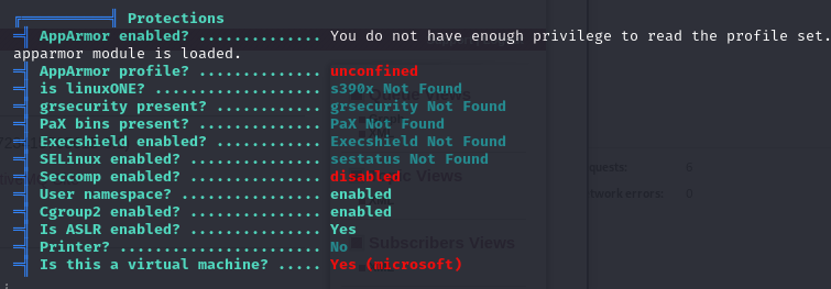 Virtualization indicator in system info