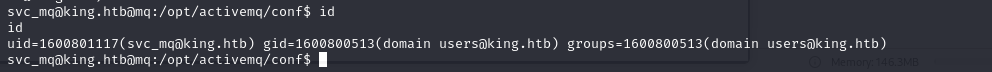 Domain user context confirmed