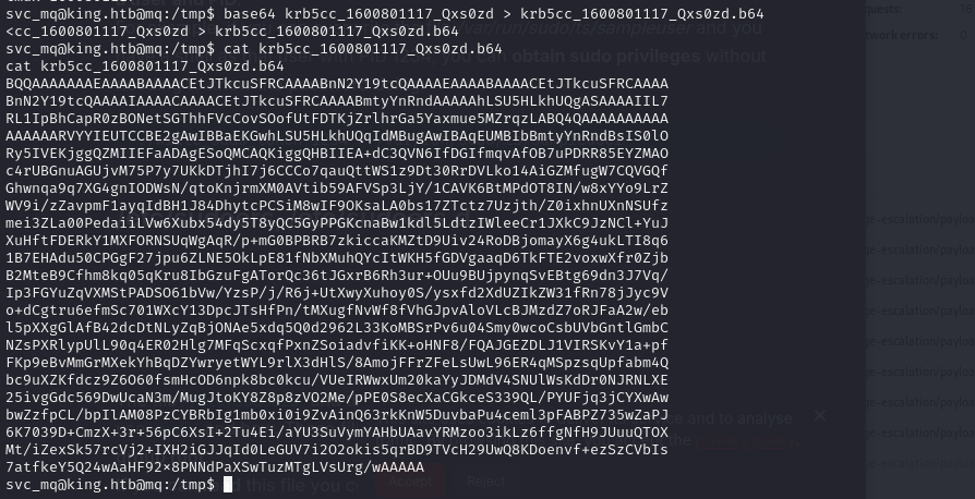 linWinPwn launched with the stolen ccache