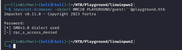 Continued SID enumeration output