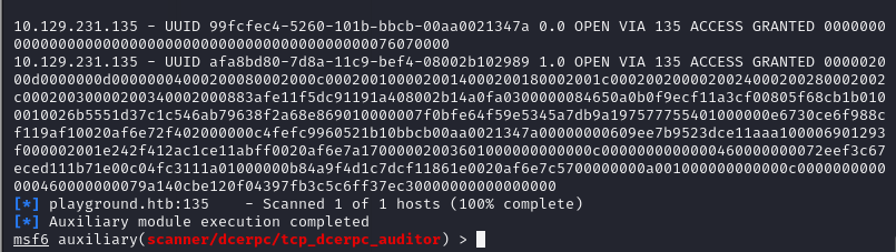 Final SID enumeration results