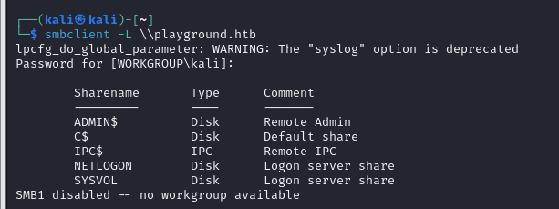 SMB null session to IPC$ confirmed
