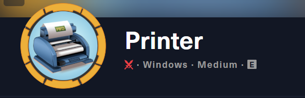 Nmap output for the Printer box