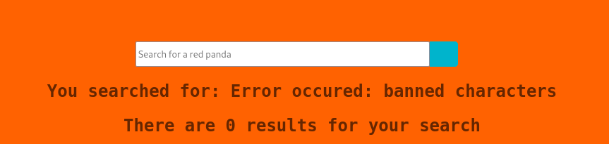 Submitting a dollar sign returns an error, hinting at a template engine
