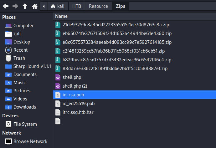 HAR file contents showing stored credentials