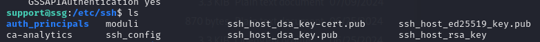 Reviewing other trusted SSH principals