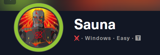Nmap output for Sauna confirming EGOTISTICAL-BANK.LOCAL domain controller