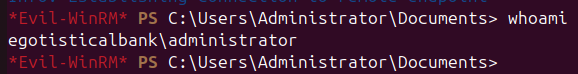 Evil-WinRM shell as Administrator via pass-the-hash
