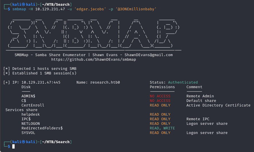 edgar.jacobs access via SMB