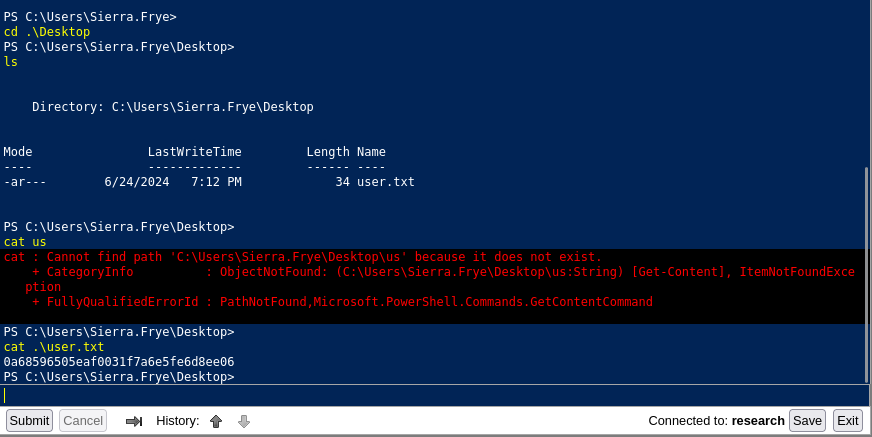 Navigating to the privileged web endpoint after certificate import