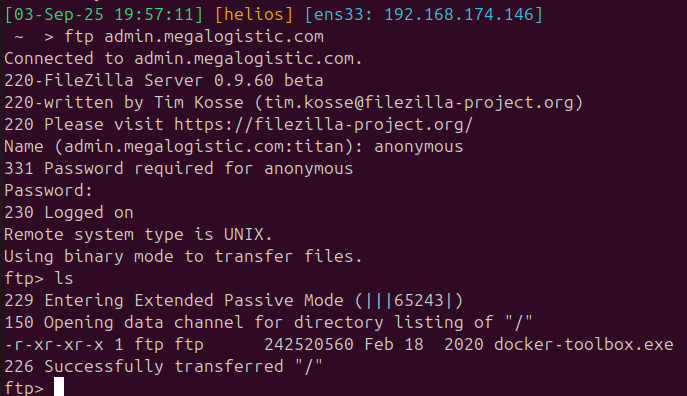 docker-toolbox.exe retrieved from anonymous FTP
