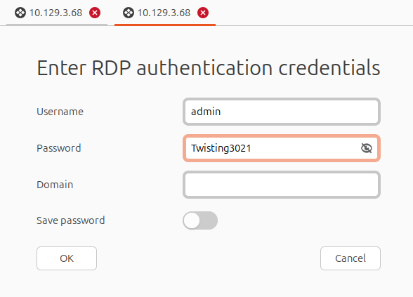 BulletsPassView reveals the plaintext credential